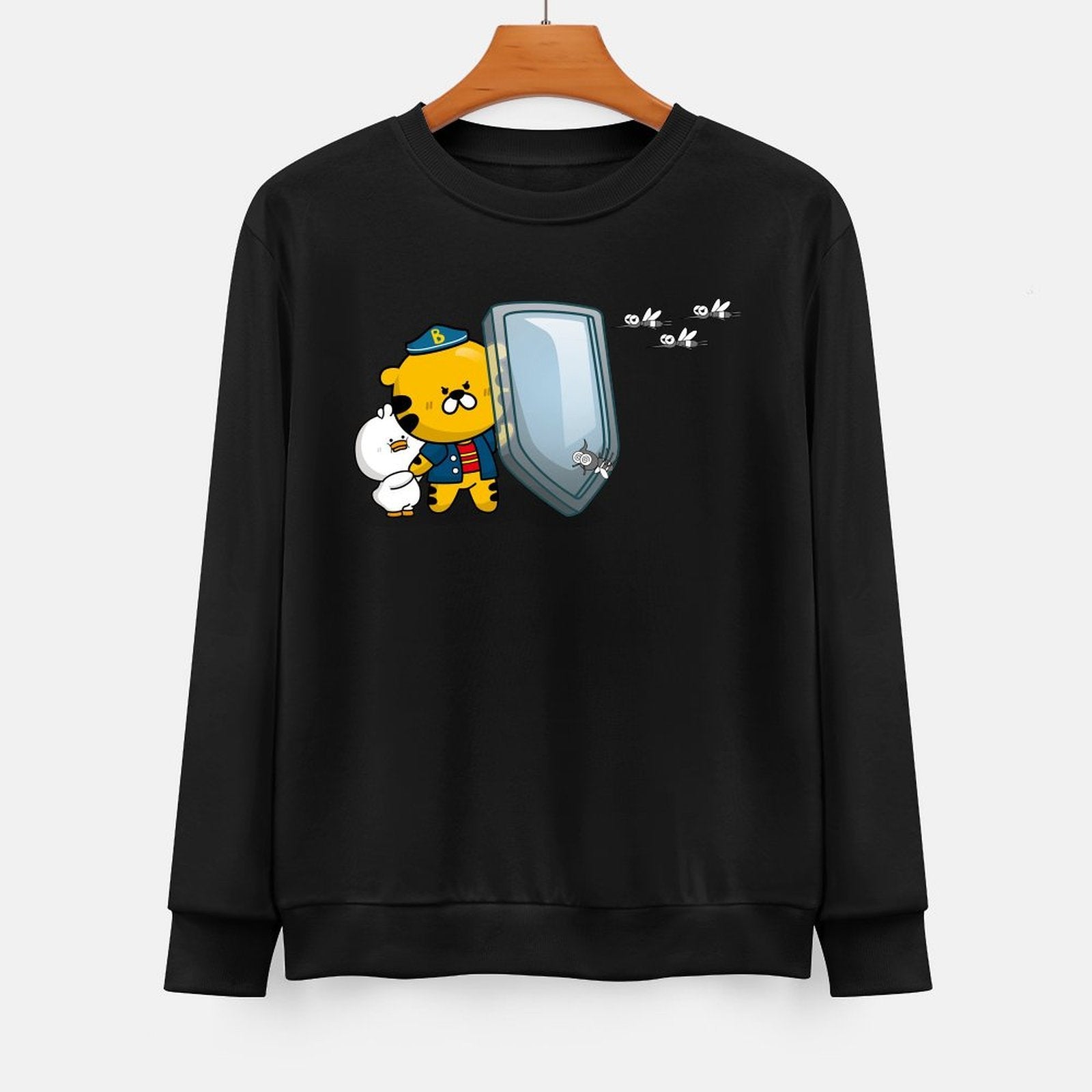 Front Patterned Long Sleeve TopClean Edges Recycled